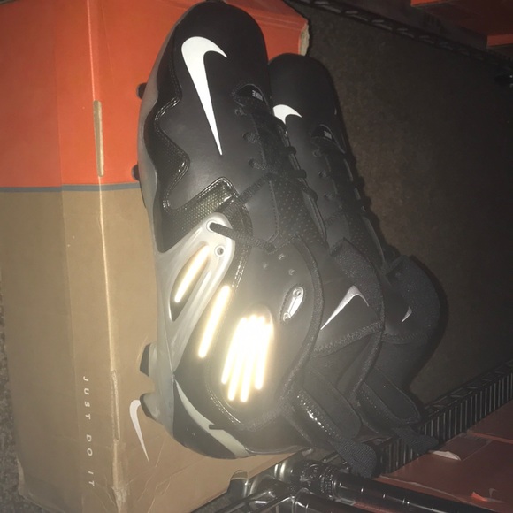 New box mens Nike air zoom apocalypse IV black white football cleats 310962 011 main image 5
